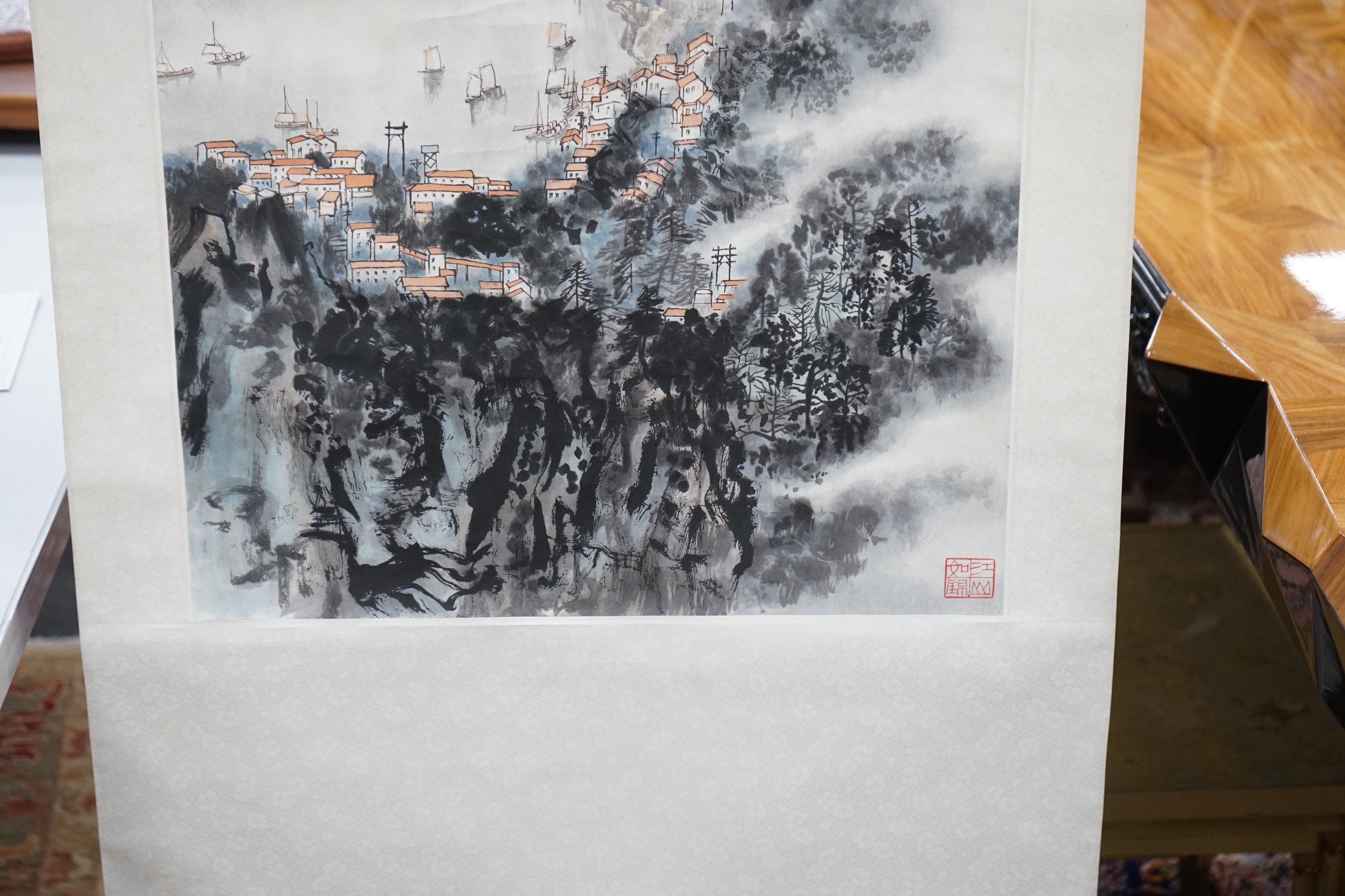 Two Chinese scroll paintings